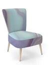 Marbled Liquid Agate Colours - Upholstered Modern Accent Chair