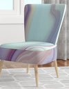 Marbled Liquid Agate Colours - Upholstered Modern Accent Chair