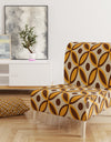 Retro Ornamental Design V - Upholstered Mid-Century Accent Chair