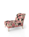Retro Geometric Design XI - Upholstered Mid-Century Accent Chair