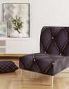 Quilted Pattern - Upholstered Mid-Century Accent Chair