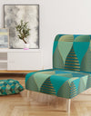 Luxury Retro Drops I - Upholstered Mid-Century Accent Chair