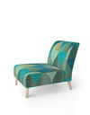 Luxury Retro Drops I - Upholstered Mid-Century Accent Chair