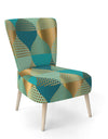 Luxury Retro Drops II - Upholstered Mid-Century Accent Chair