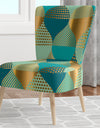 Luxury Retro Drops II - Upholstered Mid-Century Accent Chair