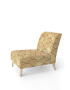 Golden Clouds In The Sky - Upholstered Mid-Century Accent Chair