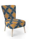 Abstract Retro Design III - Upholstered Mid-Century Accent Chair