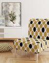 Golden Polka Dot - Upholstered Mid-Century Accent Chair