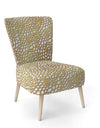 Golden Maze - Upholstered Mid-Century Accent Chair