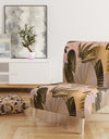 Golden Foliage III - Upholstered Mid-Century Accent Chair