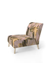 Golden Foliage III - Upholstered Mid-Century Accent Chair