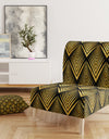 Deco Seal Pattern - Upholstered Mid-Century Accent Chair