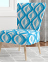 Retro Pattern Abstract Design VI - Upholstered Mid-Century Accent Chair