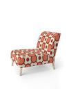 Abstract Retro Geometrical Design IX - Upholstered Mid-Century Accent Chair