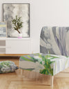 Flower Cleome Splash II - Upholstered Tranditional Accent Chair