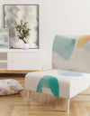 Joy Geometric Simple - Upholstered Mid-Century Accent Chair
