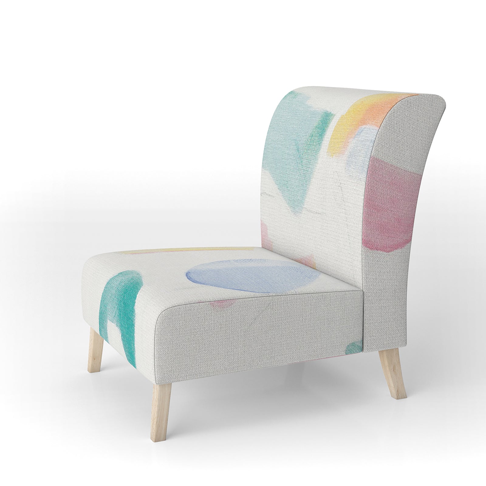 Joy Geometric Simple - Upholstered Mid-Century Accent Chair