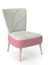 Geometricneapolitan I - Upholstered Shabby Chic Accent Chair