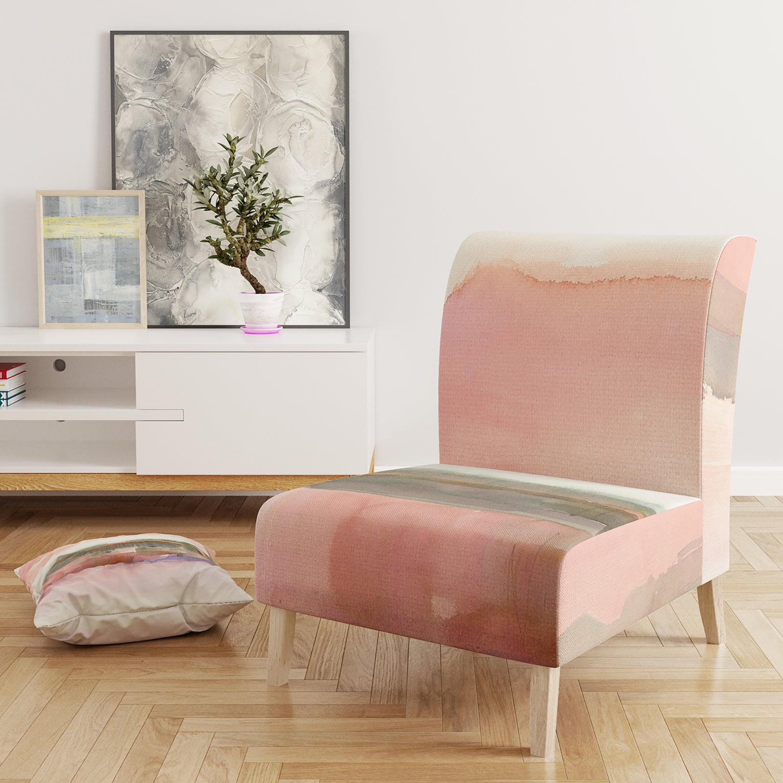 Influence Of Line And Color - Upholstered Tranditional Accent Chair