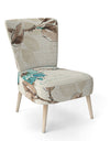 Beige Bird Wings - Upholstered Cottage Accent Chair