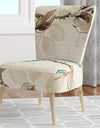 Beige Bird Wings - Upholstered Cottage Accent Chair