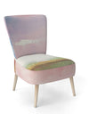 Influence Of Line And Color Gold Bright - Upholstered Shabby Chic Accent Chair