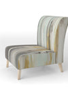 Silver And Yellow Birch Forest - Upholstered Cottage Accent Chair