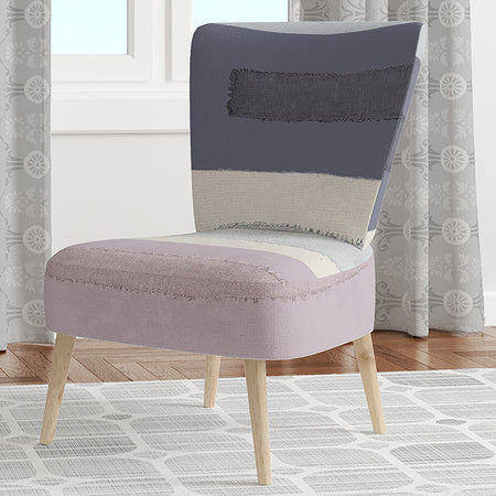 Painted Weaving IV Fb - Upholstered Modern Accent Chair