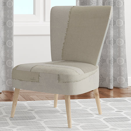 Painted Weaving III Fb - Upholstered Modern Accent Chair