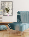 Blue Modern Water I - Upholstered Modern Accent Chair