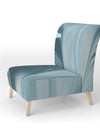 Blue Modern Water I - Upholstered Modern Accent Chair