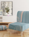 Abstract Water I - Upholstered Modern Accent Chair