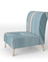 Abstract Water I - Upholstered Modern Accent Chair