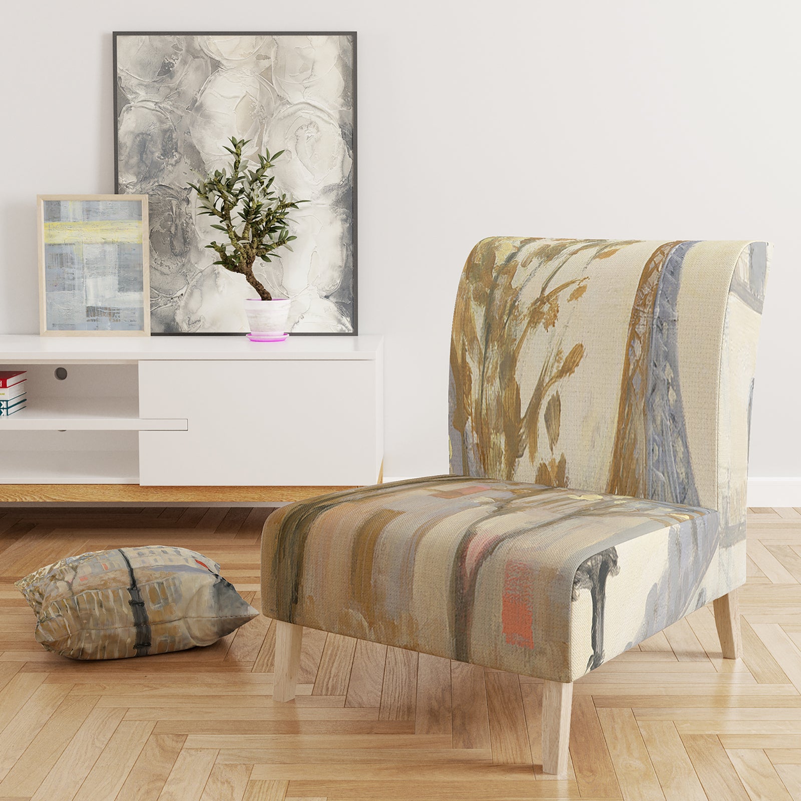 Love In Paris V - Upholstered Romantic French Country Accent Chair