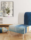 Indigo Panel IV - Upholstered Glam Modern Accent Chair