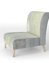 Patchwork Abstract II - Upholstered Modern Accent Chair