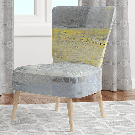 Patchwork Abstract I - Upholstered Modern Accent Chair