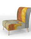 Autumn Landscape - Upholstered Farmhouse Accent Chair