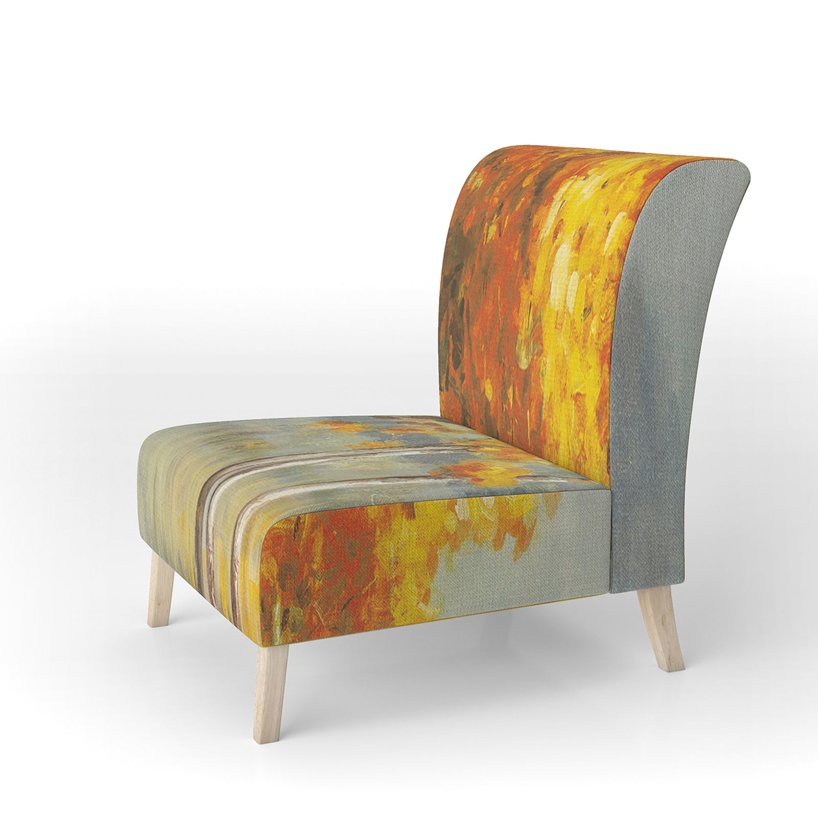 Autumn Landscape - Upholstered Farmhouse Accent Chair