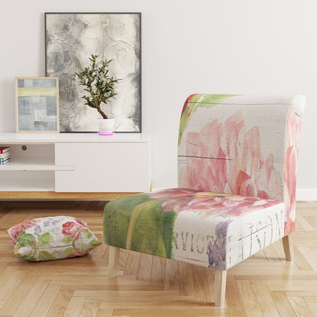 Maison Des Fleurs II - Upholstered Farmhouse Accent Chair