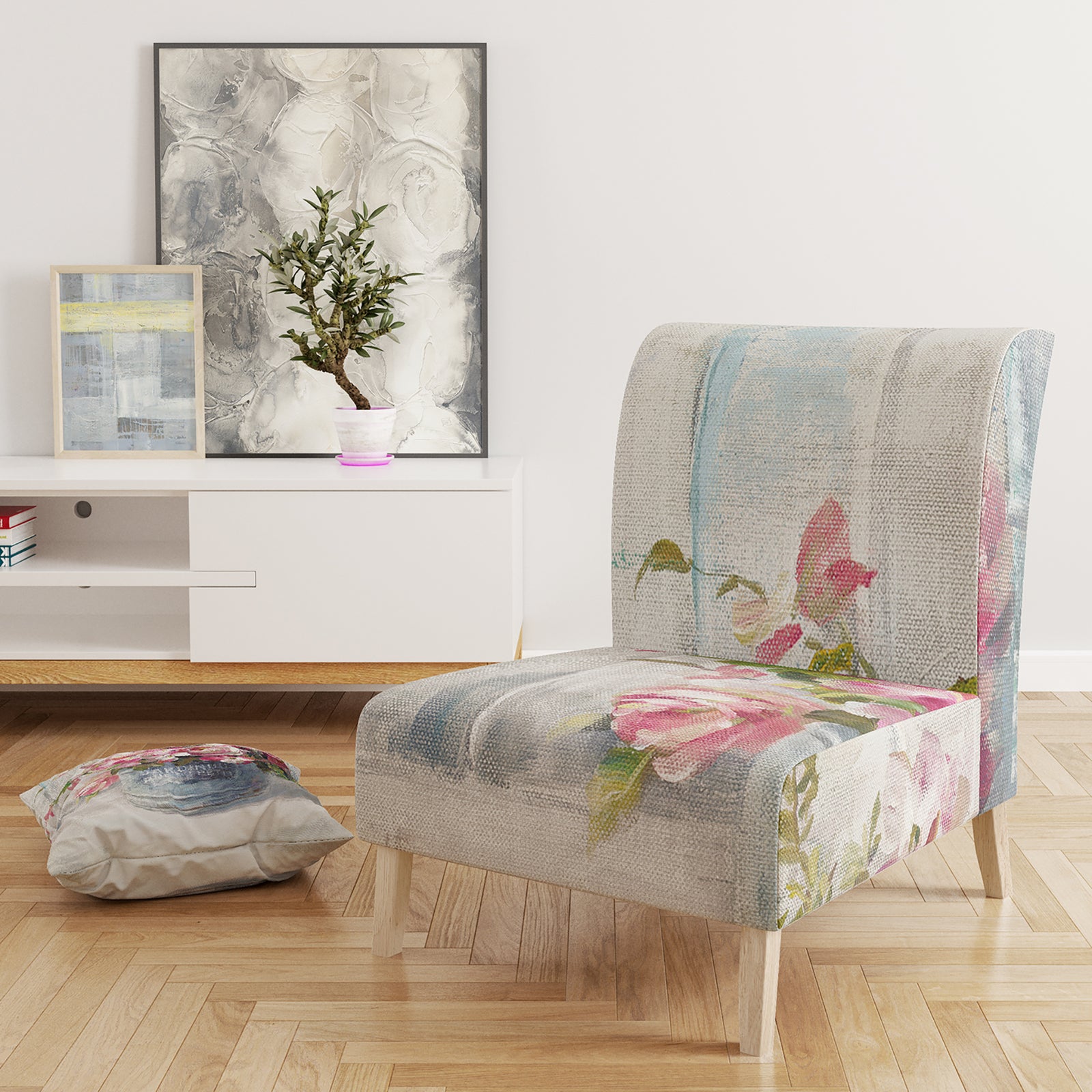 Maison Des Fleurs III - Upholstered Cabin & Lodge Accent Chair