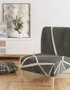 Minimalist Graphics II - Upholstered Transitional Accent Chair