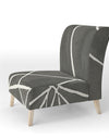 Minimalist Graphics II - Upholstered Transitional Accent Chair