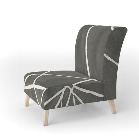 Minimalist Graphics II - Upholstered Transitional Accent Chair