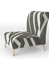 Minimalist Graphics VI - Upholstered Transitional Accent Chair