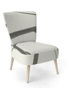 Minimalist Black And White III - Upholstered Transitional Accent Chair