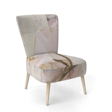 Elegance I Pink - Upholstered Shabby Chic Accent Chair