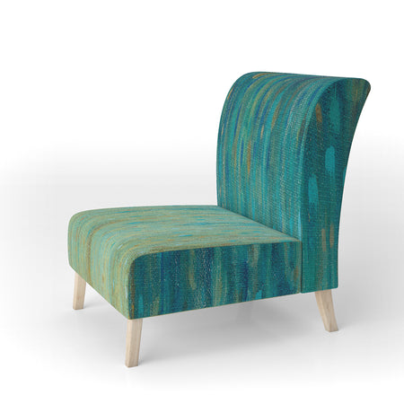 Rain Abstract Panel - Upholstered Modern Accent Chair