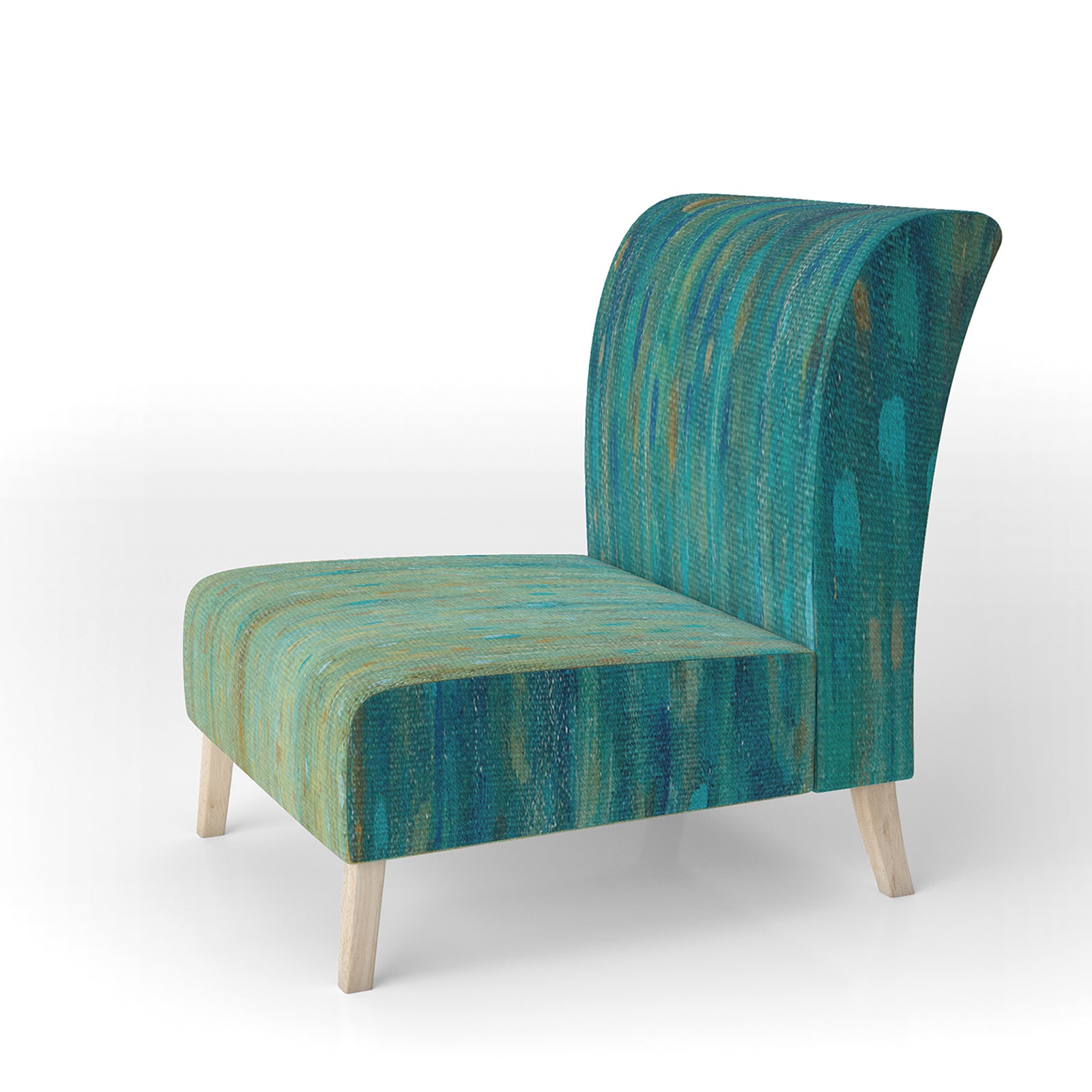 Rain Abstract Panel - Upholstered Modern Accent Chair