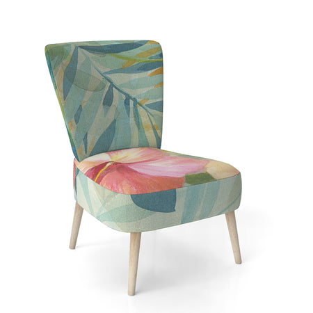 Hibiscus Garden III - Upholstered Traditional Accent Chair